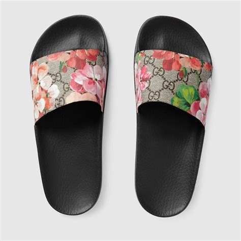 gucci gg blooms supreme glijssandalen|gucci slides bloom supreme shoes.